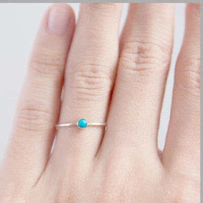 Turquoise 925 Sterling Silver Independence Day Ring Jewelry All Size AM-218 - Image 1 of 4