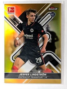 Jesper Lindstrom 2021-22 Topps Finest Gold Foil Refractor RC /50 #56 Denmark - Picture 1 of 2