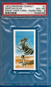 1972 Primrose "Krazy Kreatures"  #1 Martian Glak Psa 8 (Pop 1) - Picture 1 of 2