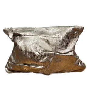 PRE-OWNED - Elie Tahari Daphne Snake Embossed Oversize Clutch - Picture 1 of 9