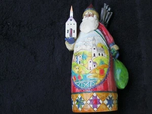 Estatuilla C-90 de Jim Shore Las bendiciones de Dios son para siempre-Santa con iglesia 118433 - Imagen 1 de 5