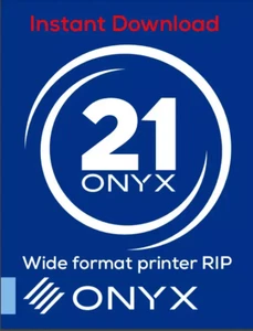 ONYX 21 RIP Software for Wide-Format Print Full Setup DTG DTF Production House - Foto 1 di 2