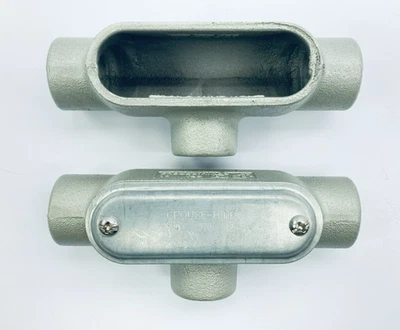 Lote de 2 Crouse-Hinds T37 Conducto Cuerpo 1"-Cubo Forma 7 Forma T Foto 1 de 4