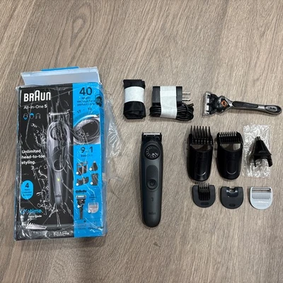 Braun All-in-One Style Kit Series 5 Model 5804, 9-in-1 Trimmer for Men - Image 1 of 4