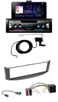Pioneer DAB Bluetooth MP3 USB Autoradio für Smart ForTwo 450 grau ohne Metallsch - Bild 1 von 4