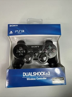Official Sony PlayStation PS3 DUALSHOCK 3 Controller Black OEM New CECHZC2U - Image 1 of 4