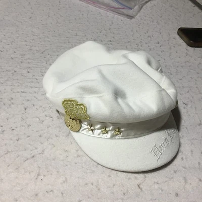 Gorra Hard Rock Café Fiddlers mezcla de lana carbón blanco estrellas elástica espalda Foto 1 de 4