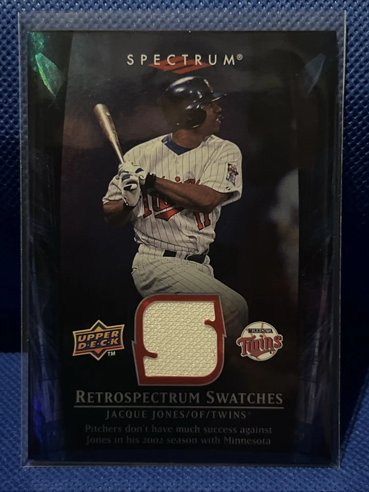 JACQUE JONES 2008 Upper Deck Spectrum Retrospectrum Swatches #RS-JJ2 TWINS - Image 1 of 2