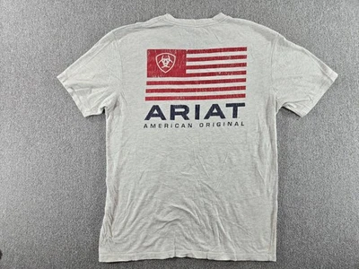 Camiseta gráfica Ariat para hombre gris talla grande camiseta de rodeo vaquero occidental Foto 1 de 4