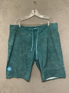 RVCA Board Shorts Mens Size 40 Swim Trunks Blue Drawstring Adult Polyester - Picture 1 of 4