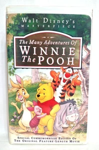 Vintage 1996 Original Walt Disney's The Many Adventures of Winnie the Pooh VHS - Picture 1 of 8