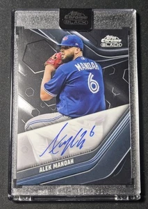 2023 Topps Chrome Black Alek Manoah Encased Auto Toronto Blue Jays - Picture 1 of 2