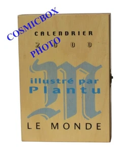 coffret calendrier 2000 Le MONDE illustré par PLANTU illustrations sur bois rare - Picture 1 of 3