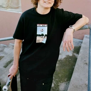 Supreme Toy Machine Welcome To Hell S/S TEE Größe XL Schwarz SS24 Brandneu - Bild 1 von 7