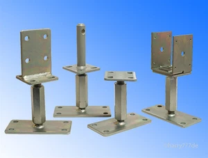 Höhenverstellbare Pfostenträger Modelle & Mengen wählen Pfostenschuh Stützenfuß - Bild 1 von 5