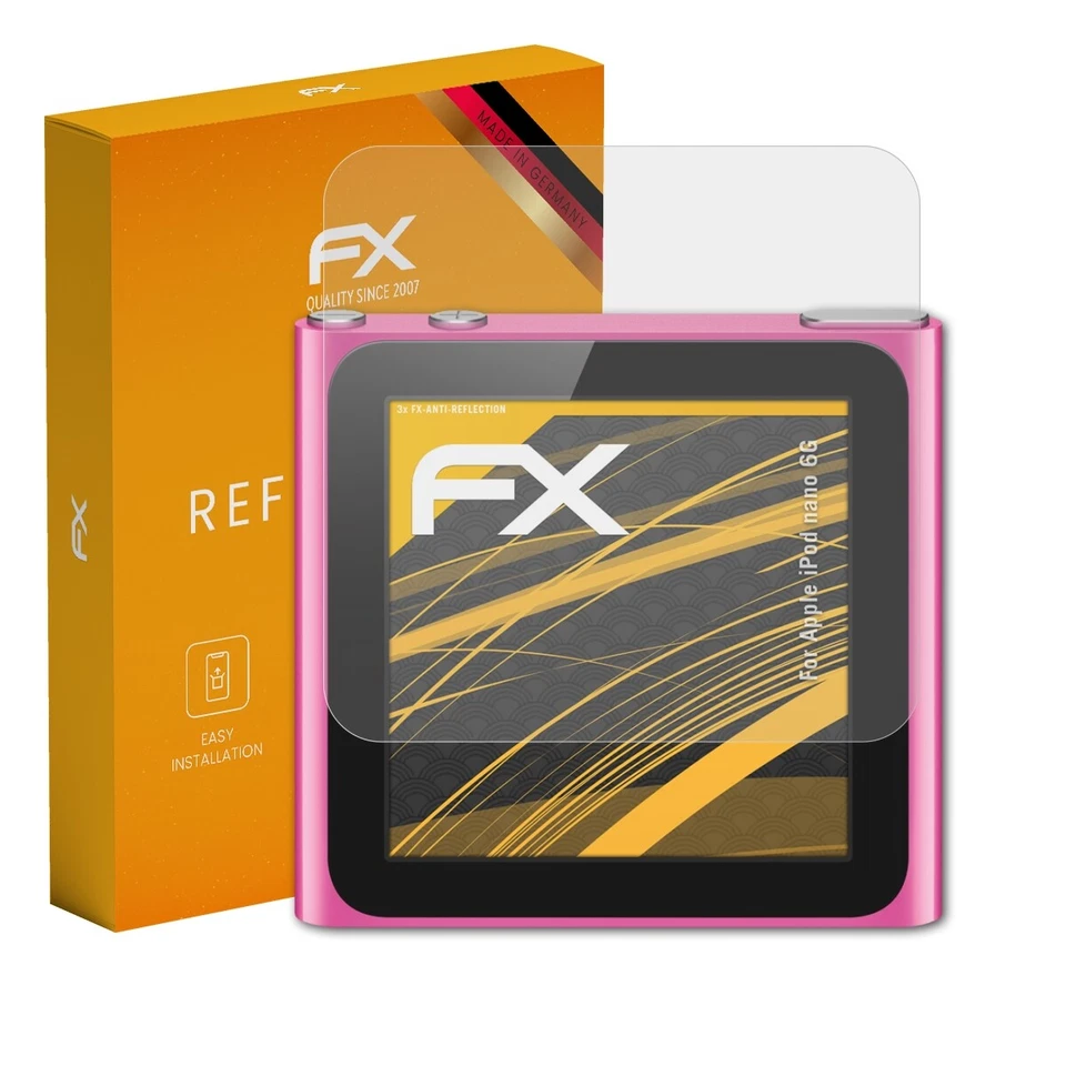 atFoliX 3x Screen Protection Film for Apple iPod nano 6G matt&shockproof - Image 1 of 4