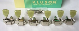 Kluson Deluxe Vintage Type Double Line Tulip Tuners - 3-a-side Set - Picture 1 of 4