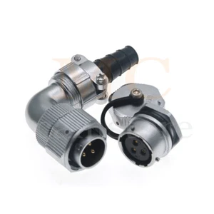 Enchufe conector de aviación de 3 pines Weipu WY20 IP67, conector de agua codo - Imagen 1 de 6