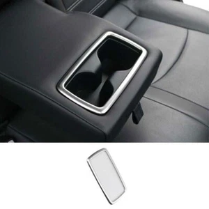Panel Cover Trim 1PCS Silver Titanium Rear Water Cup For Toyota RAV4 2019-22 - Picture 1 of 7