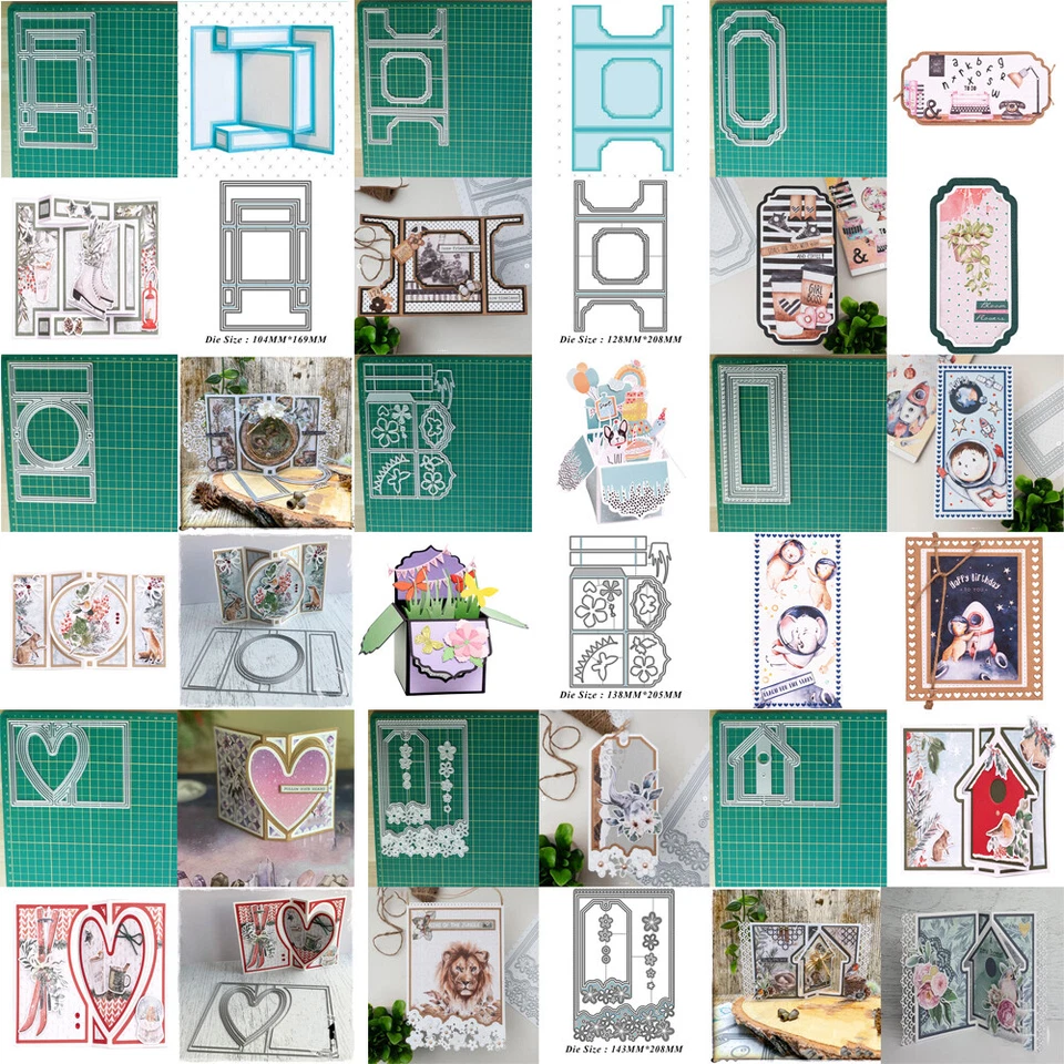 Stencils Frames Metal Cutting Dies Scrapbooking Cutting Dies Die Card - Image 1 of 1
