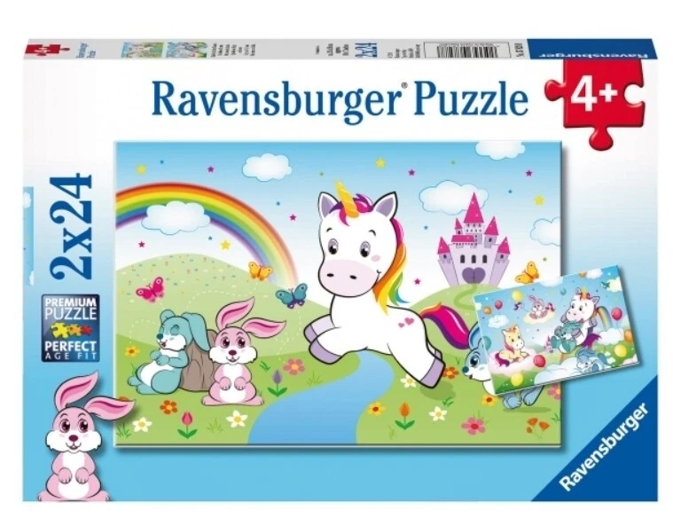 Ravensburger Fairytale Unicorn 2x24pc Puzzle RB07828 - image 1 of 1
