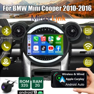 Apple Carplay For Mini Cooper Countryman Paceman Car Radio Stereo Android 13 GPS - Picture 1 of 23