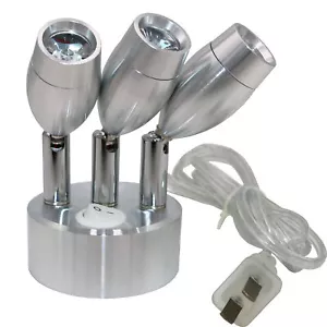 LED Wall Ceiling Lamp Surface Mount Picture Spotlight Button Plug-in Desk Light - Picture 1 of 35