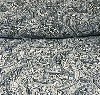 RALPH LAUREN Полный / Королева Скрытая Кнопка Пододеяльник Пейсли Вереницы Графит Классные Серые - Изображение 1 из 4