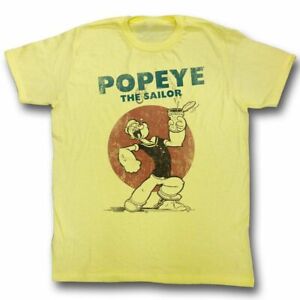 T-shirt adulte Popeye Sailor bruyère jaune