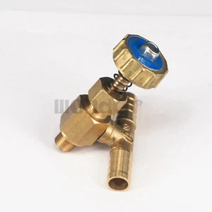 M10x1 -10mm Barbed Tee 3 Ways Brass Needle Valve Control Valve Gas Valve 8 Bar - Picture 1 of 4