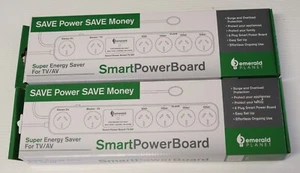 2 Emerald Planet Smart Energy Saving IR Receiver TV Power Board Surge Protection - Picture 1 of 17