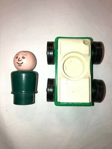 Vintage little people fisher price race car and driver to match - Picture 1 of 7