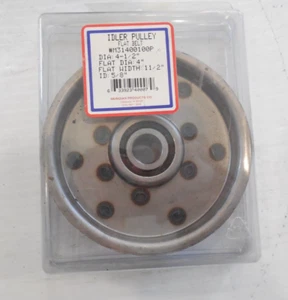 Polea de ralentí con rodamiento 31400100 4-1/2", diapositiva plana 4", identificación 5/8", ancho plano 11/2 - Imagen 1 de 4