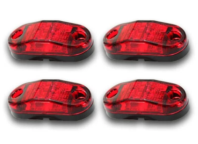 4X, 24V SMD LED Marcador Lateral Trasero Rojo Cola Perfil Lámparas Man DAF Iveco - Imagen 1 de 4