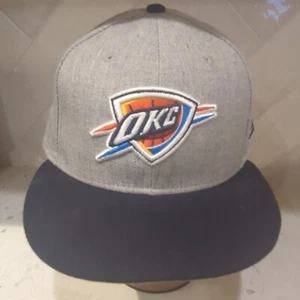 New Era 59Fifty NBA OKC Oklahoma City Thunder Snapback Adjustable Grey - Picture 1 of 8