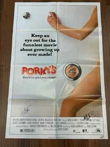Cast Signed Poster Porky's 1982 27"x41" Kim Cattrall Chuck Mitchell POP COA - Picture 1 of 2