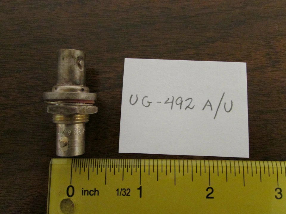 RF Coaxial UG-492 A/U RF  BNC Female Female Panel Feedthrough Adapter - Image 1 of 1