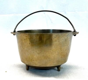 Plated Miniature Salesman Sample ? Wagner Ware Sidney O Cast Iron 3 footed Pot - Picture 1 of 6
