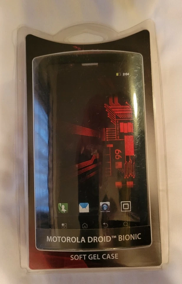 Funda protectora de gel suave negra RocketFish RF-MDBVS2BP para teléfono Motorola Droid Bionic Foto 1 de 2