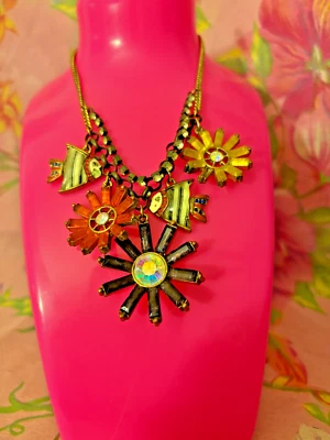 🐠🎏Betsey Johnson ‘Under The Sea’ Nautical Fish Necklace🎏🐠 - Image 1 of 3