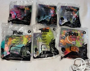 TROLLS 2016 McDonald's Happy Meal Dream Works Trolls NEW SEALED - lot of 6 - Picture 1 of 4