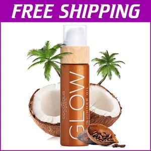 GLOW Shimmer Oil - Illuminizing Hydrating Formula for Glowing Skin & Tan - Picture 1 of 7