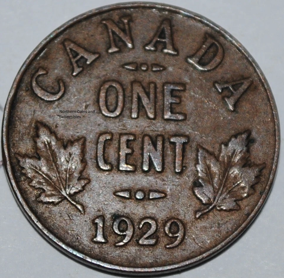 Canada 1929 1 Cent George V Canadian Penny Copper Coin - Image 1 of 1