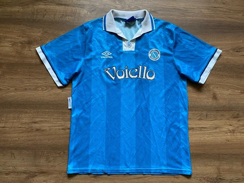 Vintage SSC Napoli Italy 1993/1994 Home FOOTBALL SHIRT SOCCER Umbro Cover