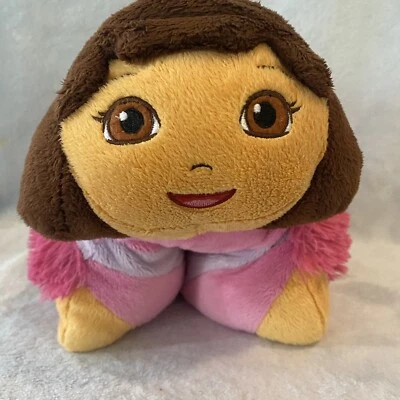 Dora The Explorer Pillow Pet Pee Wees Plush Pillow 11" Stuffed nickelodeon Toy - Image 1 of 4