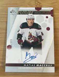 22-23 Upper Deck SP Authentic Future Watch Auto #115 Matias Maccelli /999 - Picture 1 of 2