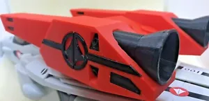 Matchbox Valkyrie fighter 3D printed armor Boosters red or grey - Picture 1 of 18