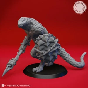 Lizardfolk - Yasashii - Monster Dungeons and Dragons 32 mm Fantasía D&D Juego de rol - Imagen 1 de 1