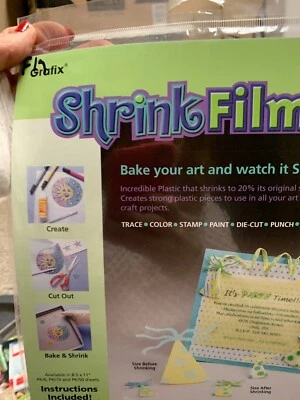 Película retráctil de Grafix KSF6-W 8-1/2 pulgadas por 11 pulgadas paquete de seis blancas F19 Foto 1 de 4