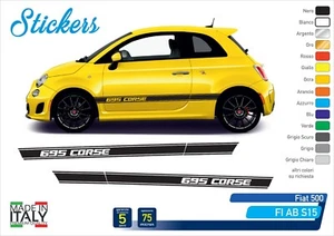 Adhesive Strips Side Panels FIAT 500 ABARTH Cabrio 695 CORSE FI AB S15 - Picture 1 of 1